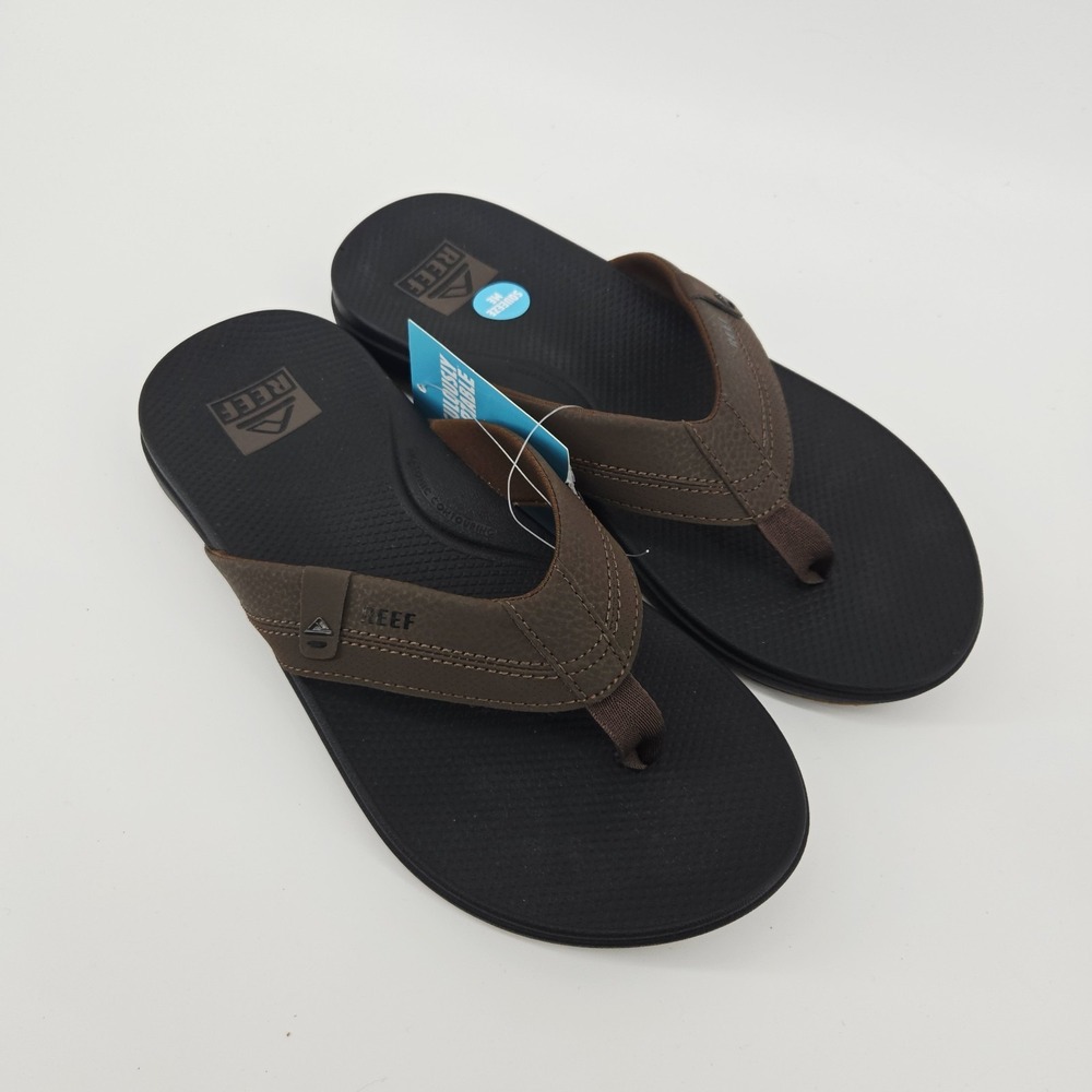 REEF SANDALS Men's Size 8 M BROWN/BLACK Cushion Spring 2.0